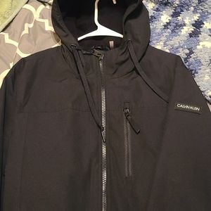 Calvin klein jacket, vans & rvca longsleeve Collard shirts